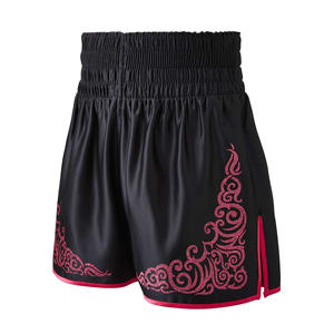 Equipo de boxeo para mujer OEM, pantalones cortos de ajuste personalizado, tela transpirable para lucha y entrenamiento con marca privada - Product Image 1
