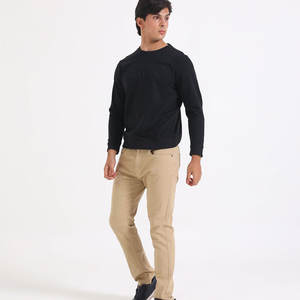 Offre Spéciale hommes hiver sweats personnalisés différentes couleurs nouveau pull basiques coton mélangé uni teint Style de mode - Product Image 4