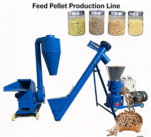 Machine à fabriquer des granulés d'aliments pour animaux, volailles, bétail, poulet, poisson, moteur haute capacité 100-3000 kg/h, certifiée CE - Product Image 3