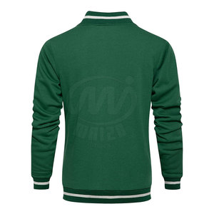 Survêtement d'hiver pour homme 100% coton personnalisable avec des caractéristiques de séchage rapide et respirant, haut de jogging à fermeture éclair - Product Image 4