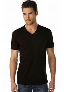 T-shirts à manches courtes et col en V pour hommes, design personnalisé élégant - Product Image 2