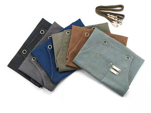 Toile épaissie multi-poches artisan jardinage travail robe tablier Barbecue mécanicien outil tablier logo personnalisé - Product Image 3