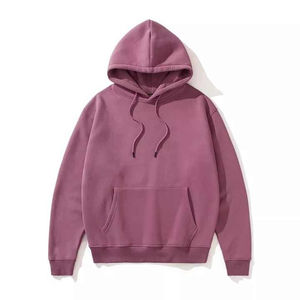 Sudadera con capucha de mezcla de algodón básico desgastado pesado Unisex 450 Gsm franela de invierno impresión Digital sudadera de hombre al por mayor - Product Image 5