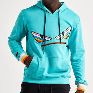 Sudaderas con capucha bordadas 100% algodón calidad al por mayor para hombres básicos ligeros con bordado duradero - Product Image 2