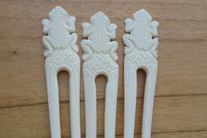 Horquilla para el Cabello Hecha a Mano Tradicionalmente con Hueso Animal Natural, Ecológica, Estilo Moderno, Soporte para Moño, Accesorios Étnicos para el Cabello al por Mayor - Product Image 4