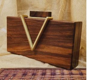 Pochette légère en bois avec construction durable, sac à main en bois artisanal unique pour la mode de créateur à bas prix - Product Image 4