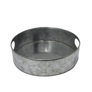 Haute qualité métal rond en vrac à la mode classique Design plateau plat pour servir Table haut décor vaisselle servir cuisine à la main - Product Image 3