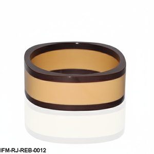 กำไลเรซิ่นทรงเรขาคณิตสี่เหลี่ยมที่มีเอกลักษณ์เฉพาะตัว กำไลสองสีที่โดดเด่น ทำด้วยมืออย่างประณีต เครื่องประดับศิลปะระดับพรีเมียม - Product Image 2