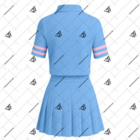 Vente en gros de vêtements grecs Jack et Jill of America JJOA Sorority Ensemble jupe de tennis brodée 2 pièces