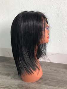 Perruques de cheveux sans colle Perruque de cheveux humains réels 100% Cheveux alignés sur les cuticules avec dentelle frontale HD Perruque avec frontale - Product Image 2