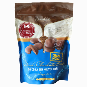 Chocolate Puro de Alta Calidad de Fabricante Directo al por Mayor, Botón de Chocolate Negro Real HALAL OEM/ODM, 65% de Cacao Sólido, Personalizable - Product Image 1