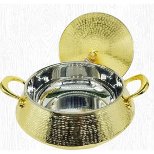 Casserole de service en argent martelé à la main Home Hotel Restaurant Traiteur Plats à bon prix - Product Image 6