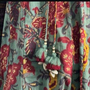 Nueva ropa de fiesta informal diseñador uso diario suave algodón puro bordado a mano trabajo estampado floral Anarkali vestido y pantalón con Dupatta - Product Image 3