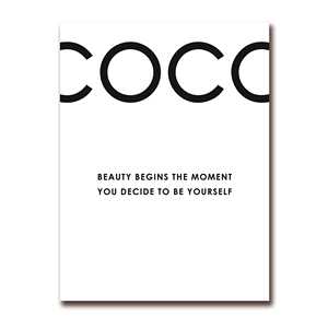 Coco Art Print La belleza comienza el momento en que... una elegante decoración de pared... - Product Image 3