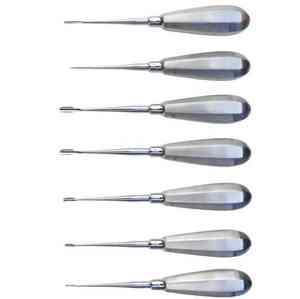 Pedido a granel para clínica dental Instrumento quirúrgico dental de mano de acero inoxidable Elevadores de raíz recta curvada Fácil de limpiar - Product Image 6