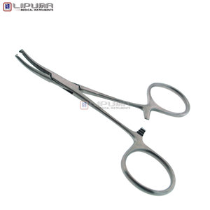 Hemostatic Forceps 4 Inch Surgical Grade German <b>Stainless</b> <b>Steel</b> Locking Finger <b>Ring</b> Handle Medic Instruments - Product Image 6