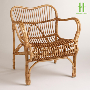 Fauteuil en rotin moderne et chaise artisanale avec rangement du Vietnam pour meubles de maison, bureau et salon - Product Image 3