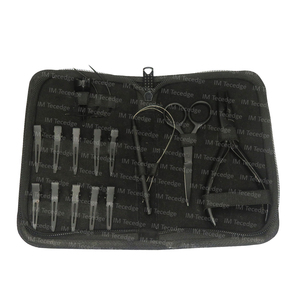 Kit d'outils d'extension de cheveux en gros de haute qualité pince en acier inoxydable argent noir pour le travail de salon - Product Image 3