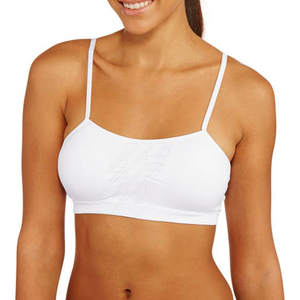 Top de entrenamiento para mujer, diseño de cuello alto, sujetador de gimnasio, Sujetador deportivo con espalda abierta, Sujetador deportivo corto personalizado de un hombro - Product Image 3