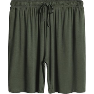 Conjunto de 2 Piezas para Hombre en Verde Oliva, Camiseta con Cuello en V y Pantalones Cortos con Cordón Ajustable - Product Image 3