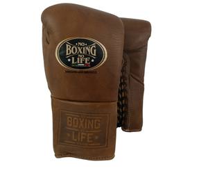 High Quality Cowhide Leather No Boxing No Life Gloves Customizable 4-Layer EVA Padding Lace-Up Closure for Martial Arts - Product Image 1