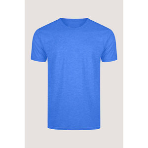 Adulto 100% algodón azul de alta calidad camiseta Unisex para hombre básico liso en blanco camiseta para hombre - Product Image 1