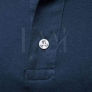 2025 été haut de gamme pour hommes pour T-Shirt polo 100% coton à manches courtes avec étiquettes privées tissu de toile de couleur unie - Product Image 4