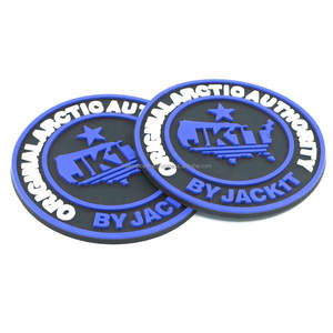 Patchs en caoutchouc PVC souple de haute qualité Logo imprimé personnalisé Badges en caoutchouc Accessoires de mode Badges en caoutchouc Pvc tissu sergé - Product Image 6
