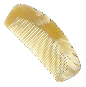 100% Real Buffalo & Ox Horn <b>Comb</b> for Curley Hair Natural Horn Color High Quality at Reasonable Price - Product Image 3