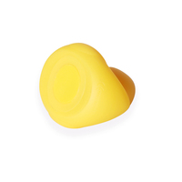 Jouet de bain personnalisé pour bébé, canard de bain jaune de 3 pouces, lesté, flottant, canard en caoutchouc pour course de canards