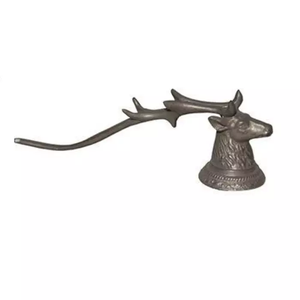 Extincteur de bougie en laiton fait main de la plus haute qualité, motif renne des neiges, dernière vente, finition couleur argent - Product Image 6