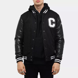 2024 Meilleure vente haute qualité Chenille broderie hommes collège personnalisé Baseball Bomber Letterman cuir Varsity veste - Product Image 1