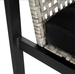 Gran oferta, juego de conversación de Patio duradero y cómodo de 4 piezas para muebles de exterior y jardín para sala de estar, comedor, hoteles - Product Image 3