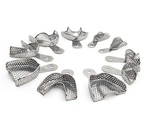 ทันตแพทย์ขายส่งฟันไวท์เทนนิ่งคุณภาพสูงใช้ถาดประทับใจทันตกรรมที่ทําจากสแตนเลส - Product Image 3