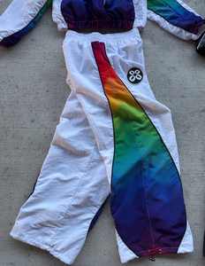 Custom High Quality 100 Cotton French Terry Drawstring Vintage Distressed Screen Print Stone Acid Washed Flared <b>Sweatpants</b> <b>Women</b> - Product Image 2