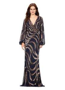 Elegante vestido acampanado con cuello en V para fiestas nocturnas de graduación o reuniones casuales, vestido para salir de noche o reunirse - Product Image 6