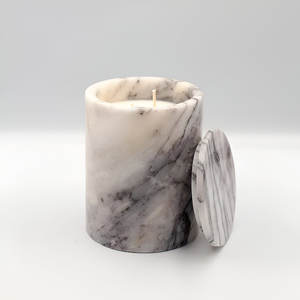Marble Candle Holder Pillar <b>Candlestick</b> for Home Decor Stone Cylindrical Marble Candle Holder Home Decor Wedding Centerpieces - Product Image 5