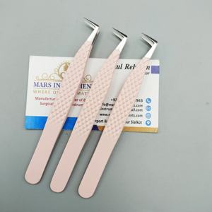 Nouvelles fournitures de cils Extension de cils pince à épiler Volume pince à épiler et isolation pince à cils pointes de fibre 90 degrés - Product Image 2