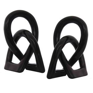 Objet décoratif unique en métal noir de haute qualité, parfait pour les espaces industriels et modernes urbains, en provenance d'Inde - Product Image 6