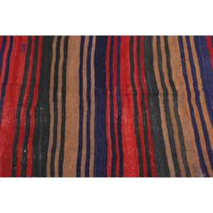 Kilim Rug, 4.1x4.8 ft Turkish Rug, <b>Red</b> Floral Rug <b>Wool</b> - Product Image 5