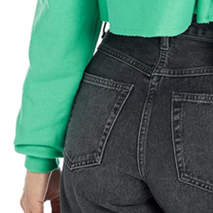 Sudaderas con capucha cortas de invierno de algodón 100% para mujer con estilo, sudadera de moda con cuello con capucha, ropa de calle - Product Image 5