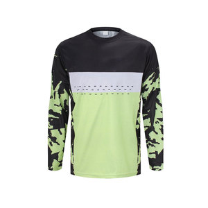2025 suministro directo de fábrica personalizado sublimación impresa MTB Jersey recién llegado tela de malla MTB Jersey en cantidad a granel - Product Image 1