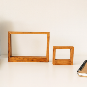 Cadre photo en bois transparent de haute qualité écologique Tailles personnalisées disponibles - Product Image 3