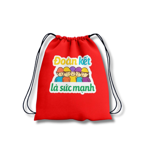 Sacs à cordon réutilisables en toile de coton biologique Sac pochette cadeau à cordon avec logo personnalisé Sac à cordon en polyester fabriqué au Viet Nam - Product Image 5