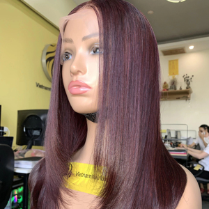 Cheveux Remy Humains du Vietnam Soyeux Vague Droite Trame Unique 4 "-40" Sling Lisse Extensions Douces - Product Image 1