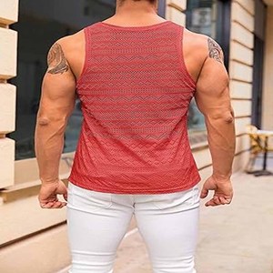 Camiseta sin mangas con tirantes y espalda en Y para hombre, chaleco de entrenamiento de culturismo, nuevo estilo personalizado subido por Dress Sports - Product Image 5
