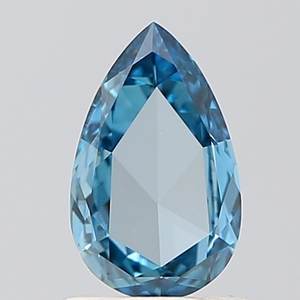 Diamant de laboratoire Pear-Rose 0,52 ct VS1 bleu vif fantaisie - Product Image 1