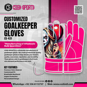 Gants de gardien de but Elite Clown Horror Edition, design à pois rose et rouge vifs |   Gants de football professionnels pour matchs et entraînements - Product Image 6