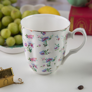 Taza de café de China de hueso con patrón de lujo de estilo nórdico, ecológica, sin BPA, apta para lavavajillas, para uso doméstico y en restaurantes - Product Image 4