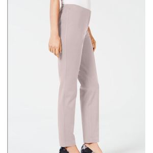 Pantalon Alfani pour femme, beige, bi-extensible, coupe skinny Hollywood, taille mi-haute, jambe large, anti-plis et respirant, taille 8 Petite - Product Image 1